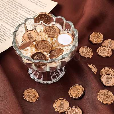50Pcs Adhesive Wax Seal Stickers DIY-CP0006-08S-1
