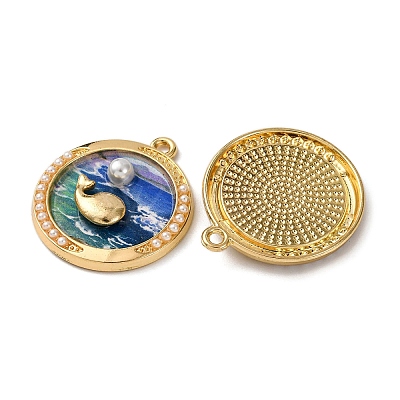Printed Alloy Pendants ENAM-B028-26KCG-1
