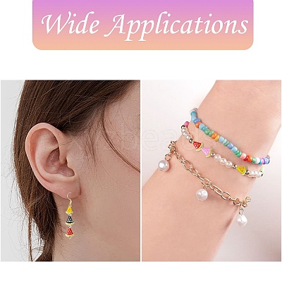 6Pcs 6 Colors Rack Plating Brass Beads KK-CJ0002-60-1