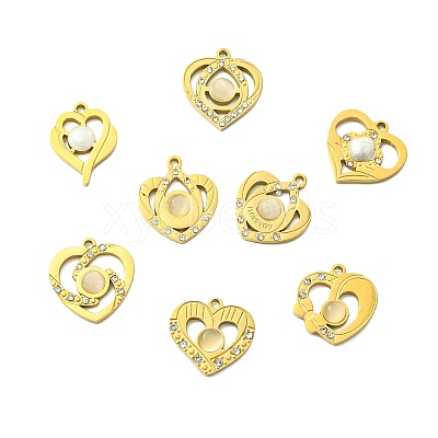 304 Stainless Steel Pendants STAS-CJ0003-42-1