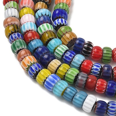 Handemade Millefiori Lampwork Beads LAMP-D009-01B-1