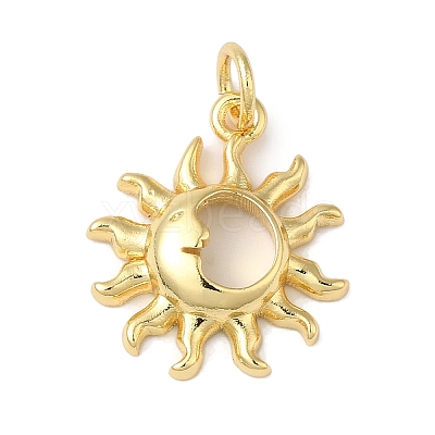 Rack Plating Brass Pendants KK-B092-16G-1