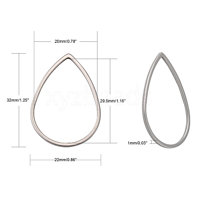 Tarnish Resistant 304 Stainless Steel Linking Rings STAS-T047-16C-1