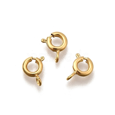 Eco-friendly Brass Spring Ring Clasps KK-D082-01E-G-1