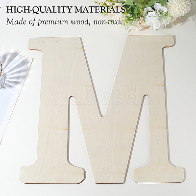 Letter Unfinished MDF Sheets WOOD-WH20012-008M-1