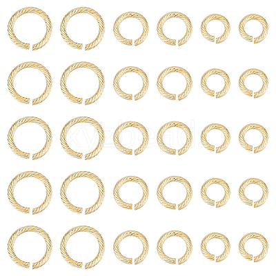 30Pcs 3 Styles 304 Stainless Steel Open Jump Rings for Chainmaille Weaves STAS-UN0054-61-1