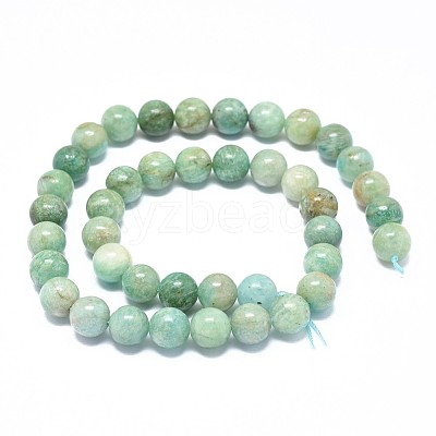 Natural Amazonite Beads Strands G-F632-25-03-1