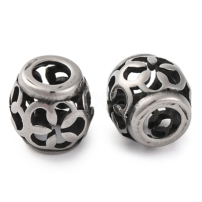 304 Stainless Steel European Beads STAS-H226-02AS-04-1