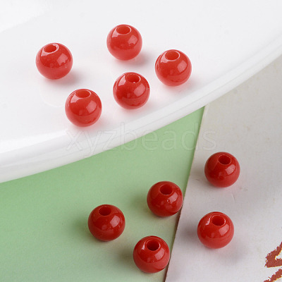 Opaque Acrylic Beads MACR-S370-C6mm-A14-1