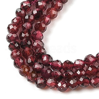 Natural Garnet Beads Strands G-F619-17A-2mm-1