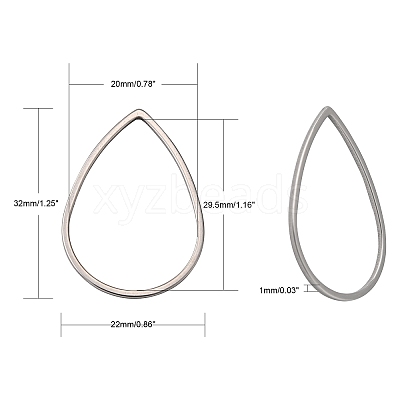 Tarnish Resistant 304 Stainless Steel Linking Rings LS-STAS-T047-16C-1