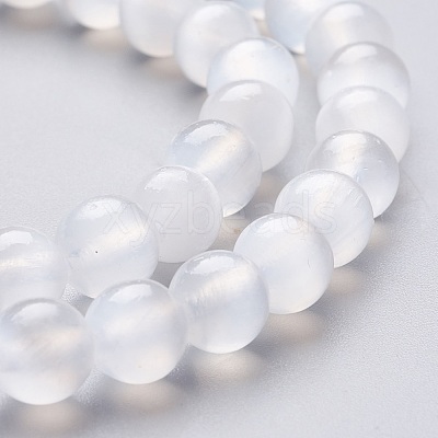 Natural Selenite Beads Strands G-L552H-16A-1