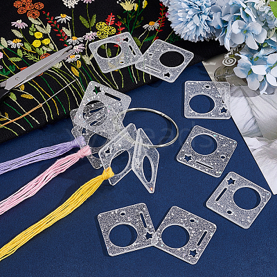 20Pcs Acrylic Floss Bobbin TOOL-OC0001-92E-1