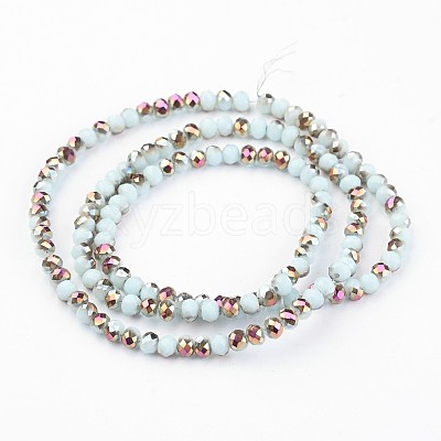 Electroplate Glass Beads Strands EGLA-P018-4mm-H02-4A-1