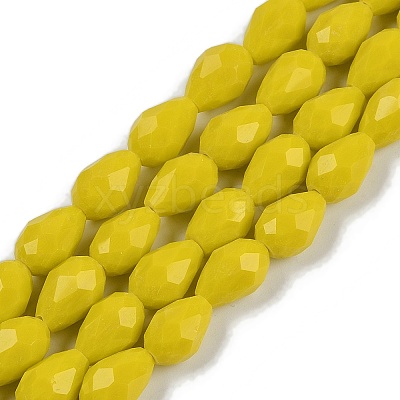 Opaque Solid Color Beads Strands EGLA-N013-P6mm-D06-1