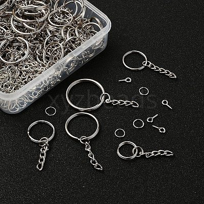 300Pcs 6 Style Keychain Clasps Set IFIN-YW0001-22-1