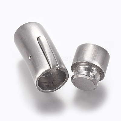 304 Stainless Steel Bayonet Clasps STAS-A035A-10MP-1