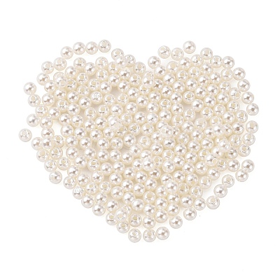 Imitation Pearl Acrylic Beads PL615-1-1