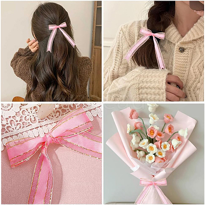 1Roll Solid Color Organza Ribbons ORIB-CY0001-02M-1