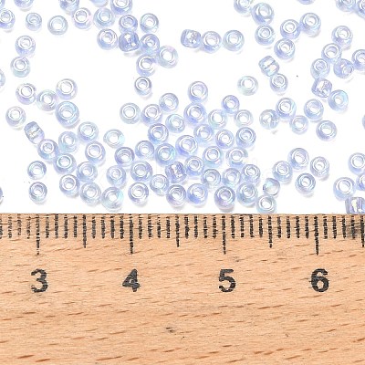 Transparent Colours Rainbow Glass Seed Beads SEED-H004-01A-1