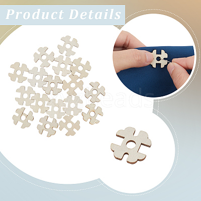 1 Set 1-Hole Wood Buttons BUTT-CY0001-16B-1