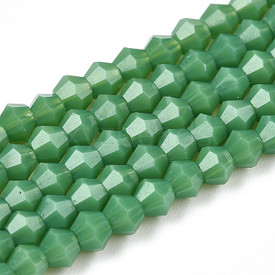 Opaque Solid Color Imitation Jade Glass Beads Strands LS-EGLA-A039-P2mm-D08-1