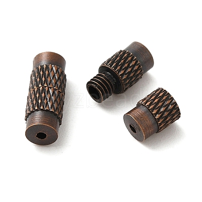 Brass Screw Clasps KK-G186-R-NF-1