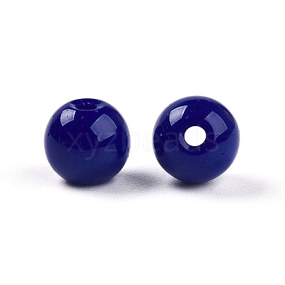 Opaque Solid Color Glass Beads X1-GLAA-N007-6mm-A03-1