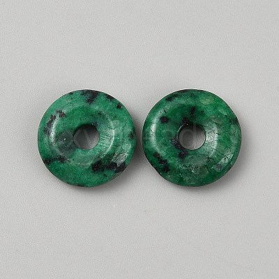 Natural Green Sesame Jasper Pendants G-WH0016-53D-1