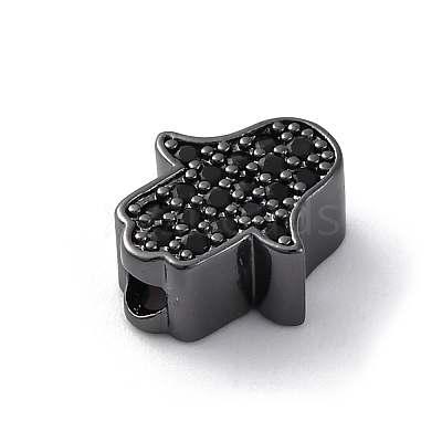 Brass Cubic Zirconia Beads KK-S510-43B-1