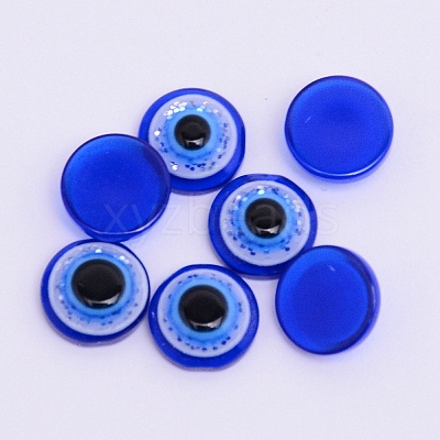 Transparent Flatback Resin Cabochons LS-RESI-WH0009-76E-1