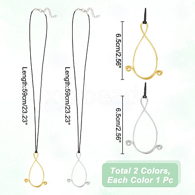 Aluminum Pendant Necklaces NJEW-NB00003-1