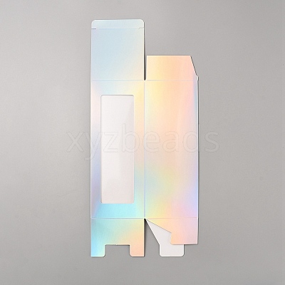 Iridescent Cardboard Boxes CON-WH0093-11-1