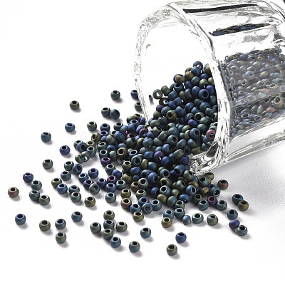 12/0 Grade A Round Glass Seed Beads SEED-Q008-M605-1