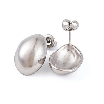 Non-Tarnish 304 Stainless Steel Stud Earrings for Women EJEW-A049-16P-1