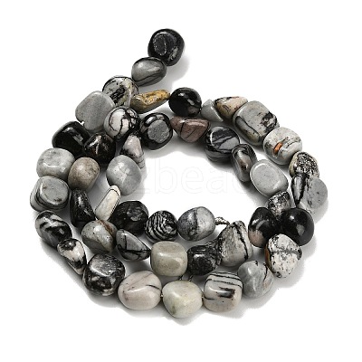 Natural Picasso Jasper Beads Strands G-K398-A01-01-1