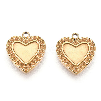 304 Stainless Steel Pendant Cabochon Settings STAS-T060-58G-1