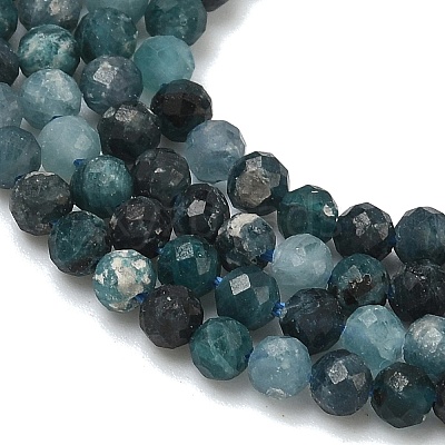Natural Blue Tourmaline Beads Strands G-B168-A06-3mm-1