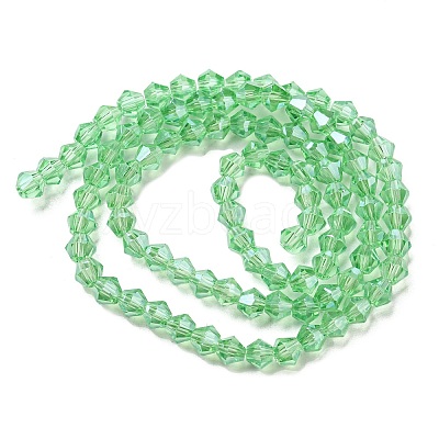 Transparent Electroplate Glass Beads Strands EGLA-A039-T3mm-A24-1