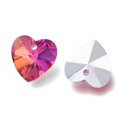 Faceted Glass Charms RGLA-L026-B02-1