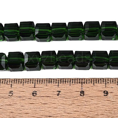 Transparent Glass Beads Strands GLAA-R041-8x8mm-A17-1