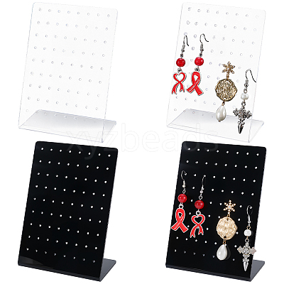4Pcs 2 Colors Acrylic Earring Displays EDIS-SP0001-04A-1