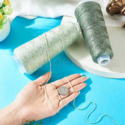 2 Rolls 2 Colors Cotton Cord OCOR-TA0003-47D-1