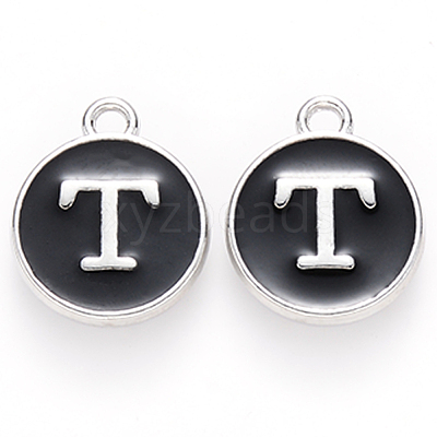 Platinum Plated Alloy Charms ENAM-S118-02T-P-1