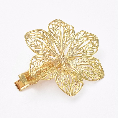 Hair Accessories Iron Alligator Hair Clip Findings IFIN-L035-03G-1