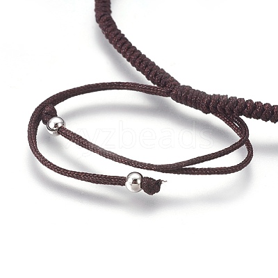 Nylon Cord Braided Bead Bracelets Making BJEW-F360-FP05-1