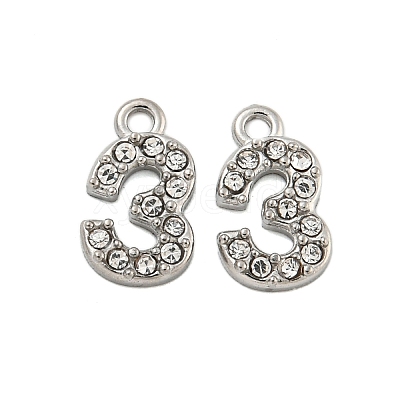 304 Stainless Steel Pendants STAS-L080-002P-03-1
