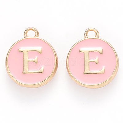 Golden Plated Alloy Enamel Charms X-ENAM-S118-07E-1