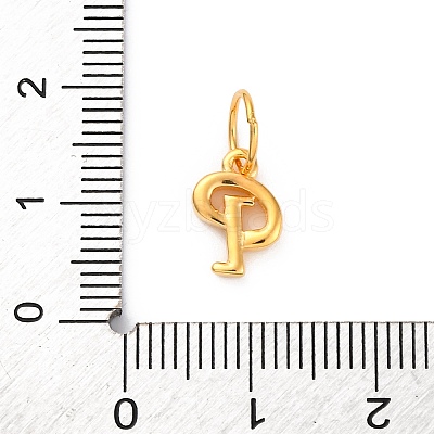 925 Sterling Silver Letter Charms with Jump Rings LS-STER-R008-01G-P-1