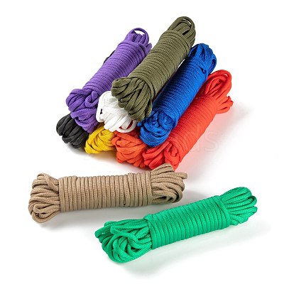 100M 10 Colors 7 Inner Cores Polyester & Spandex Cord Ropes RCP-LS0001-01B-1